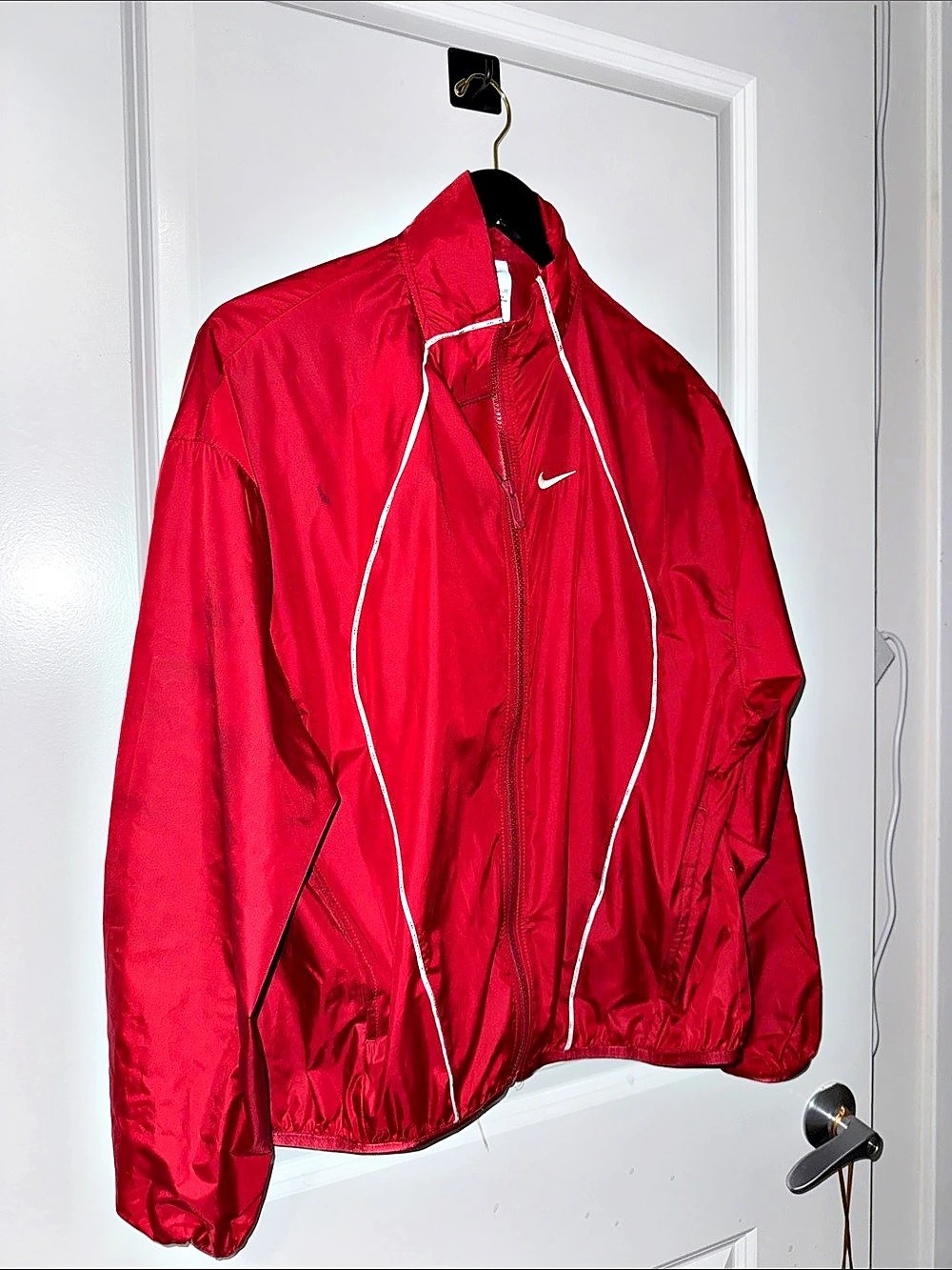 Nike Sportswear Solo Swoosh Woven Track Jacket Red XS